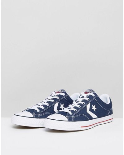 Converse Canvas Star Player - Sneakers In Blauw 144150c in het Blauw voor  heren - Lyst