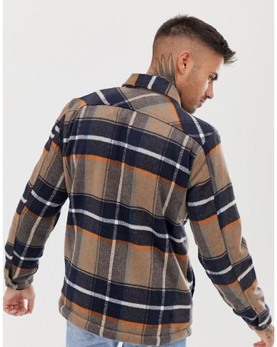 pull and bear checked jacket