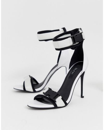 Blink Sporty Heeled Sandals in White - Lyst