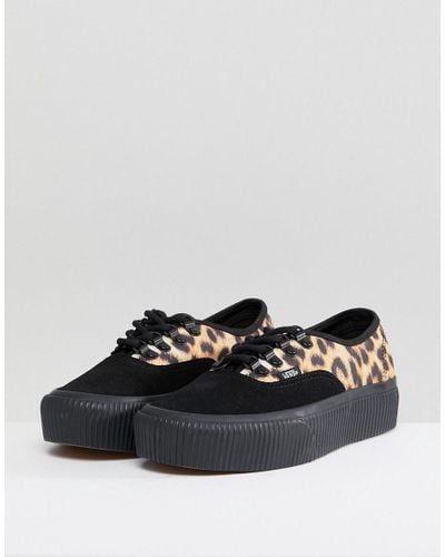 leopard print vans platform