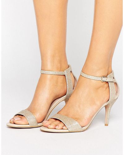 kurt geiger gold block heel sandals