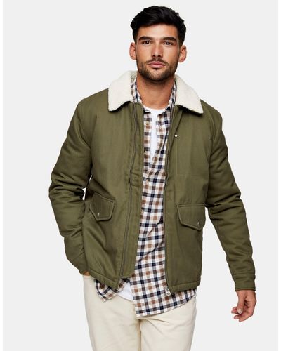 topman green jacket