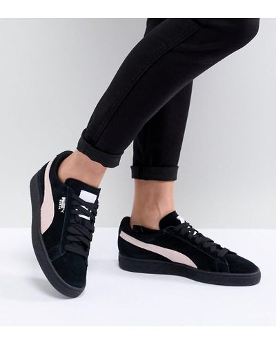 puma suede classic trainer in pink