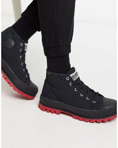 palladium black casual boots