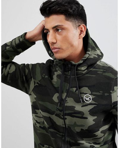 hollister camo hoodie