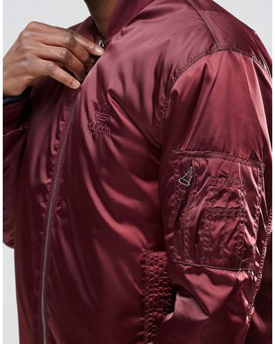 adidas Originals Synthetic Superstar Ma1 Bomber Jacket Ay9149 in Red for  Men - Lyst