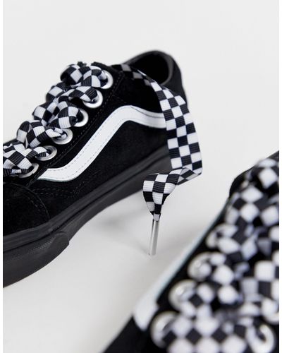 vans check lace