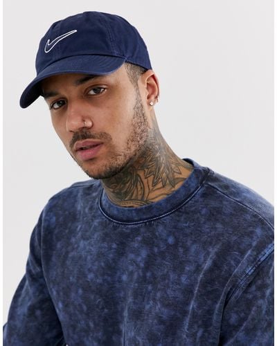 Nike Swoosh Cap With Embroidered Logo in Navy (Blue) for Men - Lyst