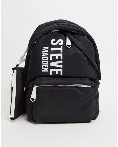 Mochila negro con logo y tira para la muñeca Nepal Steve Madden de color  Negro | Lyst