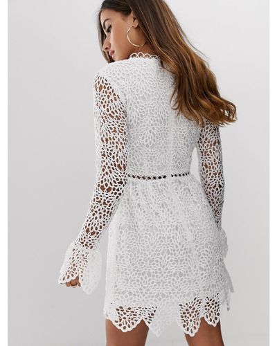 boohoo lace skater dress