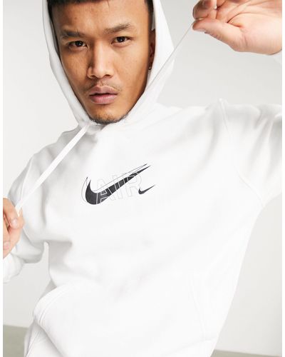 Sudadera blanca con capucha air print pack Nike de Algodón de color Blanco  para hombre | Lyst