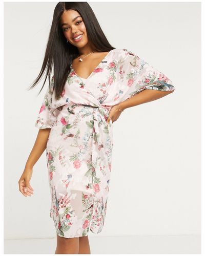 Lipsy knot front midi dress Clearance