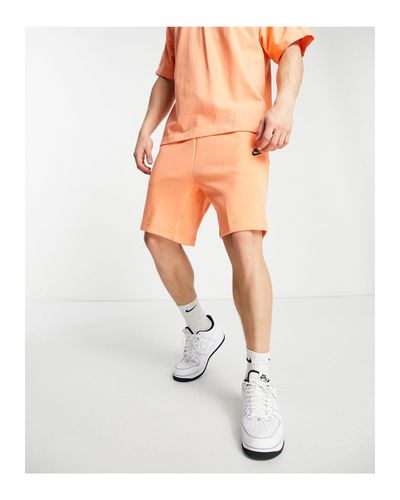 Shorts naranja empolvado tech fleece Nike de hombre de color Naranja | Lyst