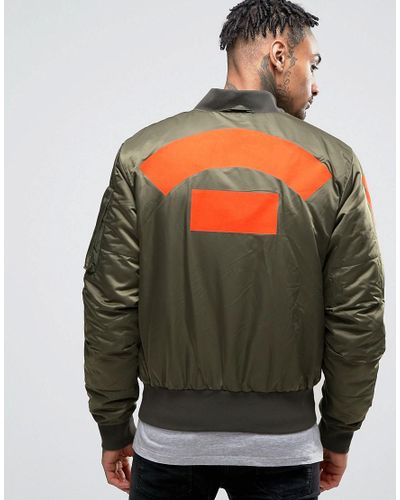 G-Star RAW Synthetic Ab Rackam Bomber Jacket in Green for Men - Lyst