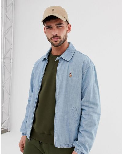 light blue polo jacket