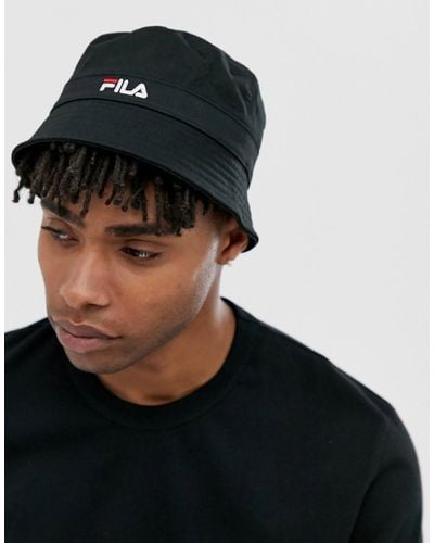 Portal ekspertise bidragyder Fila Cotton Butler Bucket Hat With Small Logo in Black for Men - Lyst