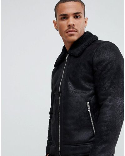 leather teddy jacket