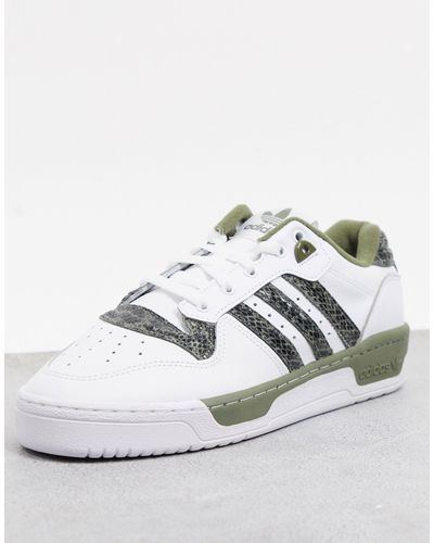 adidas Originals Leer Rivalry - Lage Sneakers Met Slangenprint in het Rood  voor heren - Lyst