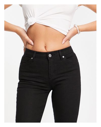 TOPSHOP Denim Sidney Jean in Black | Lyst