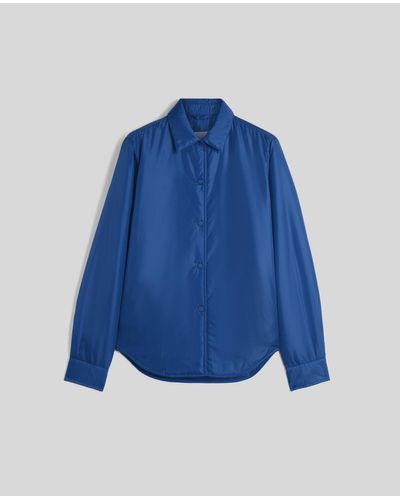 Aspesi Giacca-Camicia Imbottita Glue Donna - Blu