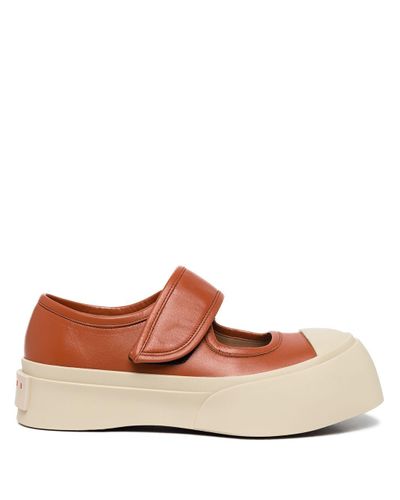 Marni Pablo Mary-jane Sneaker in Brown | Lyst