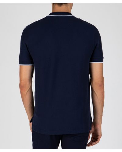 ATM Cotton Tipped Pique Polo in Midnight (Blue) for Men - Lyst