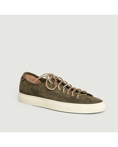 Buttero Suede Tanino Sneakers Olive in Orange for Men - Lyst