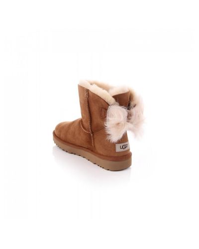 fluff bow mini boot