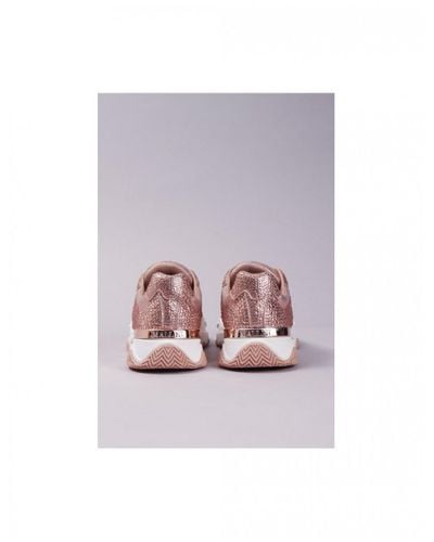 rose gold mallet trainers
