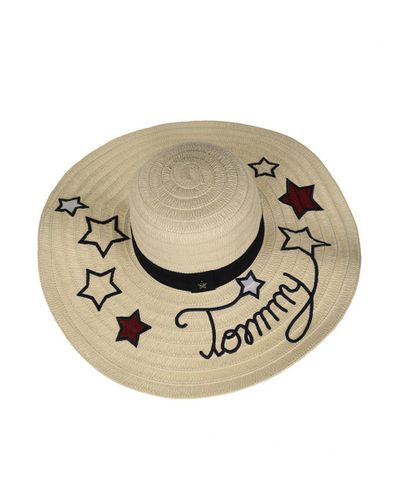 Tommy Hilfiger Women's Tommy Stars Straw Hat - Lyst