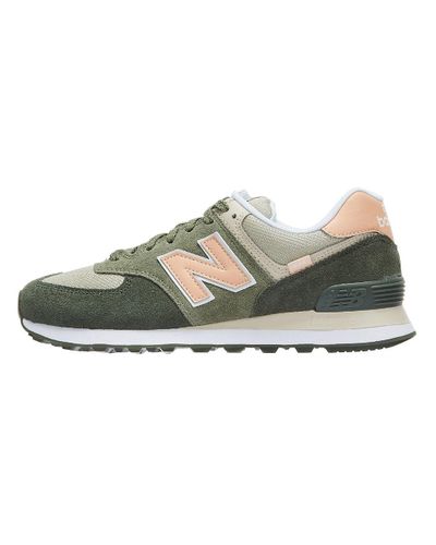 New Balance 574 Black Spruce / Silver 