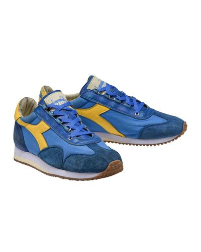 Diadora Canvas Heritage Equipe H Dirty Stone Wash Evo Royal in Blue for Men  - Lyst