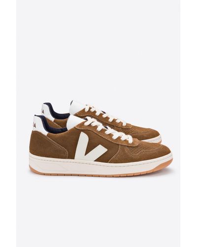 Veja V10 Suede Brown Pierre - Lyst