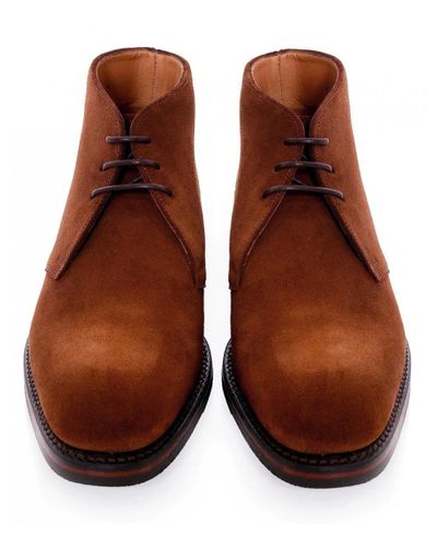 loake kempton leather chukka boots black