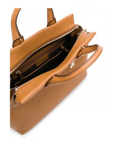 michael kors brown and red purse