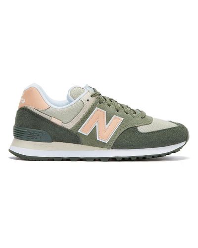 New Balance 574 Black Spruce / Silver 