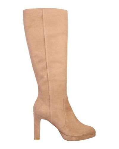 stuart weitzman beige boots