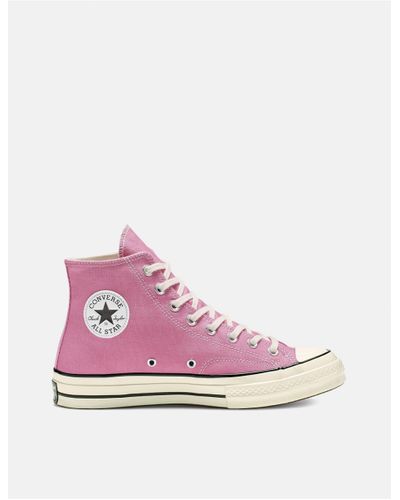 pink converse thick sole