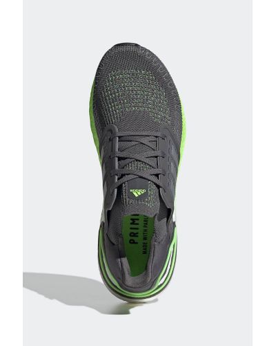 Adidas Ultraboost Shoes Grey Five Silver Metallic Signal Green Men S In Gray For Men Lyst Adidas Ultraboost Shoes Grey Five Silver Metallic Signal Green Men S In Gray For Men Lyst
