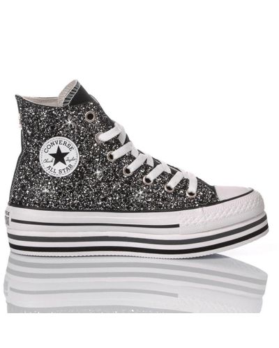 glitter converse women's high tops