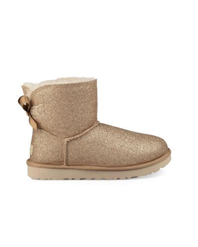 mini bailey bow sparkle boot gold
