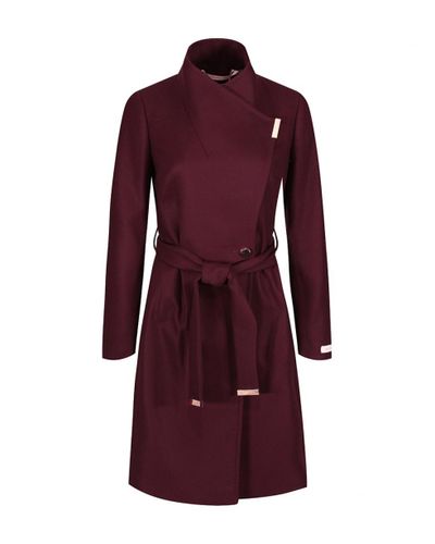 Ted baker sandra purple coat Clearance