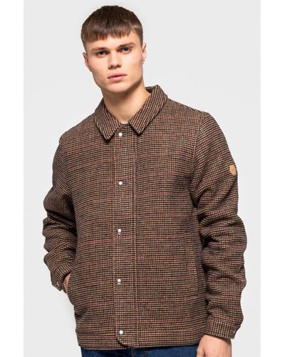 RVLT Wool 7656 Brown Shirt Jacket for Men - Lyst
