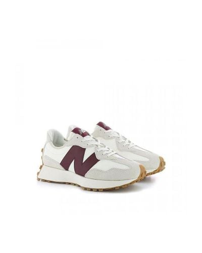 New Balance 327 Donna Ws327ka - Beige/burgundy in Natural - Lyst