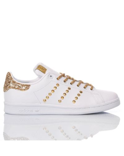 adidas stan smith gold white
