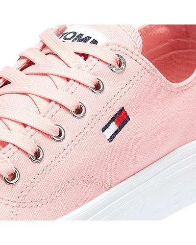 tommy hilfiger vulcanised flatform trainers