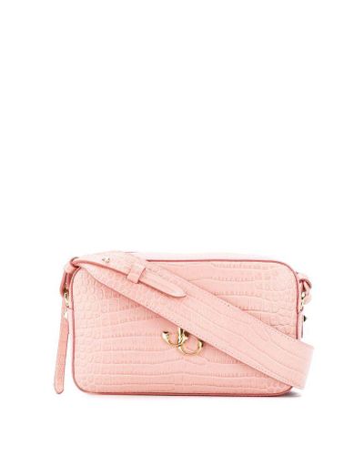 Jimmy Choo Leather Shoulder Bag in Pink - Lyst