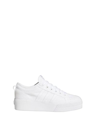 adidas Nizza Platform Shoes - White | FV5322 | adidas US