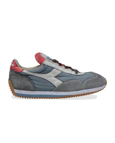 Diadora Canvas Heritage Equipe H Dirty Stone Wash Evo Bering Sea in Grey  (Gray) for Men - Lyst