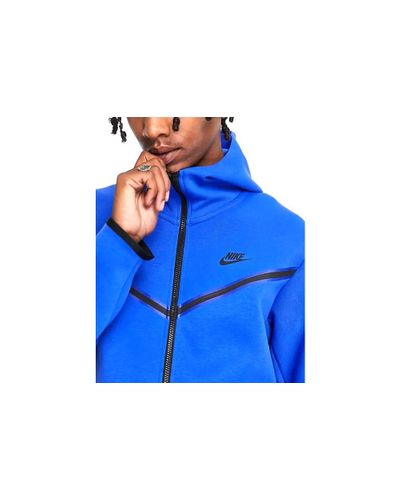 Nike Tech Fleece Full Zip Hoodie Royal Blue for Men | Lyst